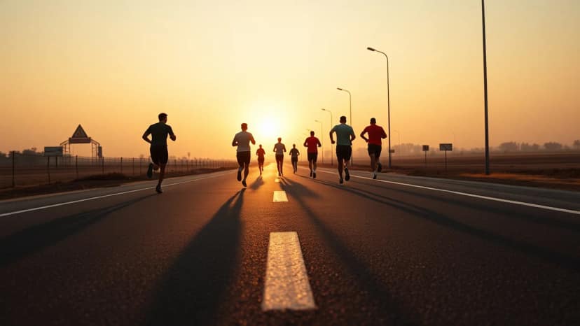 Dadi Prakashmani Abu Half Marathon: running race at Abu Road Tehsil, India