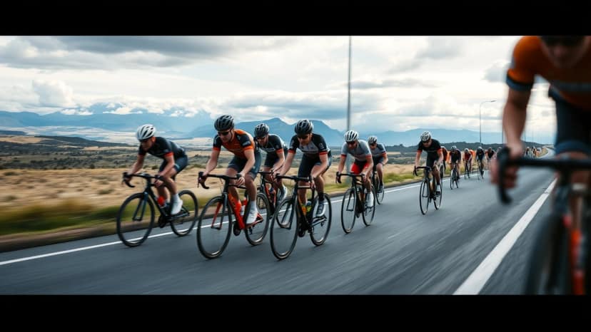 Devils Cardigan: cycling race at Tasmania, Australia