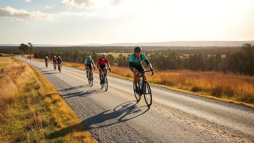 Great Otway Gravel Grind: cycling race at Forrest, Australia