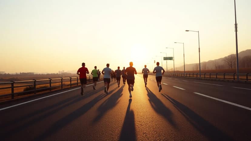 Gyeongju Marathon: running race at Seoul, South Korea