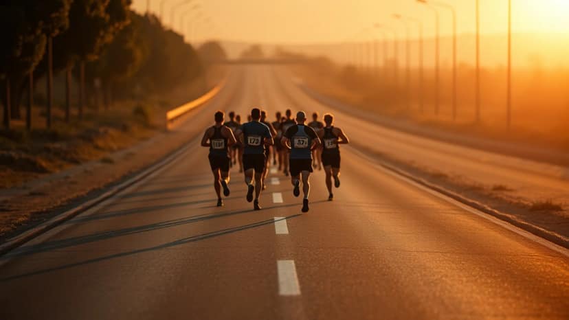 Half Marathon Valencia Trinidad Alfonso Zurich: running race at Valencia, Spain