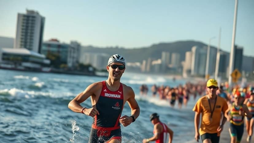 IRONMAN Sunshine Coast: triathlon race at Mooloolaba, Australia