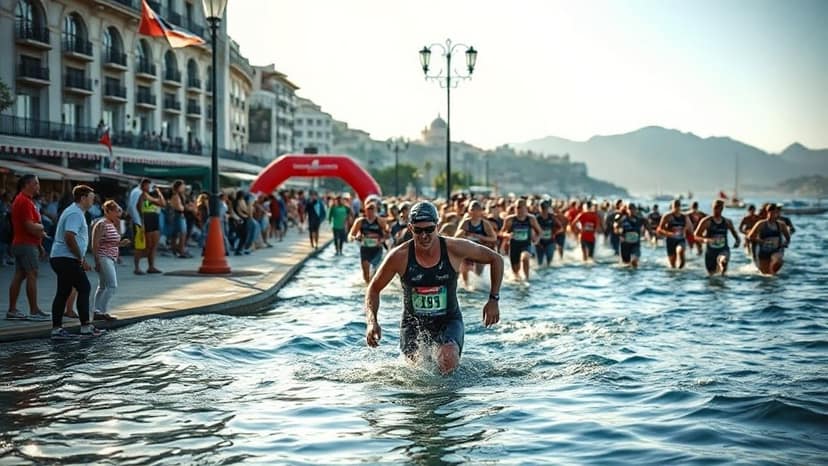 IRONMAN Calella-Barcelona: triathlon race at Calella, Spain