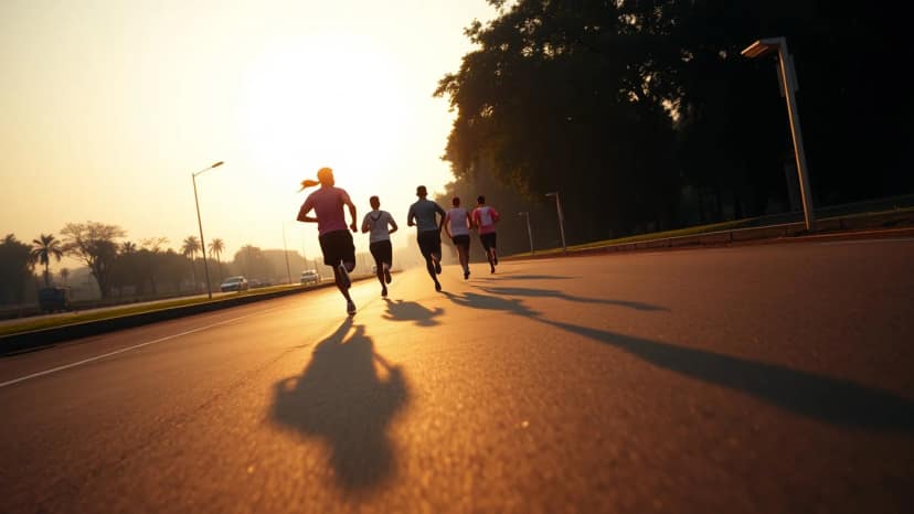 Jolshiri RunBangla Marathon: running race at Dhaka, Bangladesh