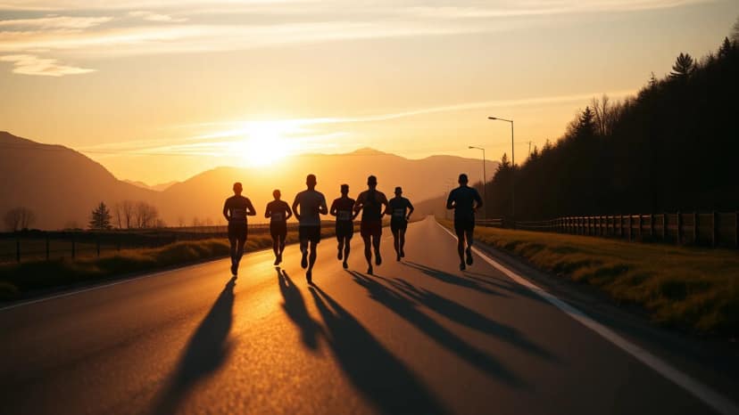 Jungfrau-Marathon: running race at Interlaken, Switzerland