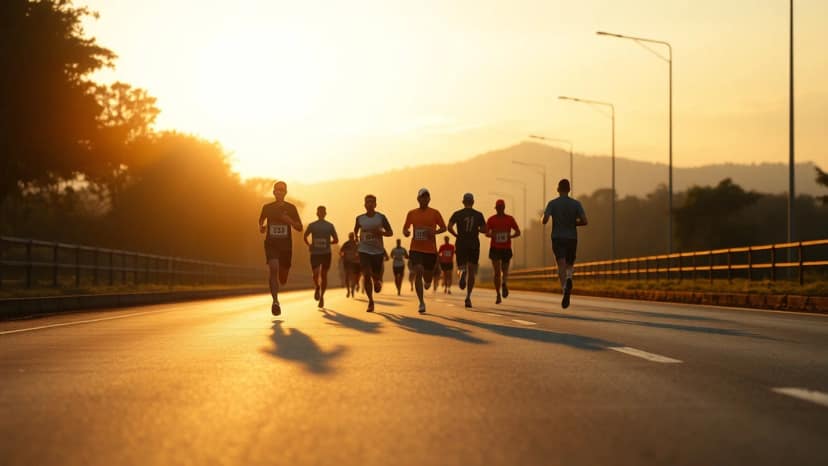 Kuching Marathon: running race at Kuching, Malaysia