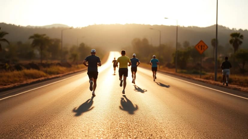 Maybank Marathon: running race at Gianyar, Indonesia