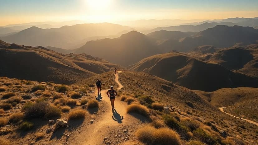 HOKA Pacific Trails California by UTMB: trail race at Rancho San Fernado Rey, United States