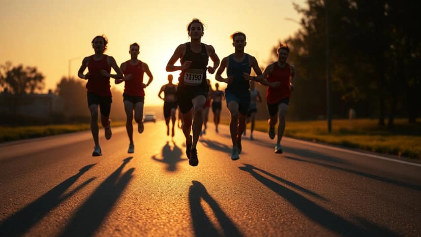 Pune International Marathon: running race at Ambad, India