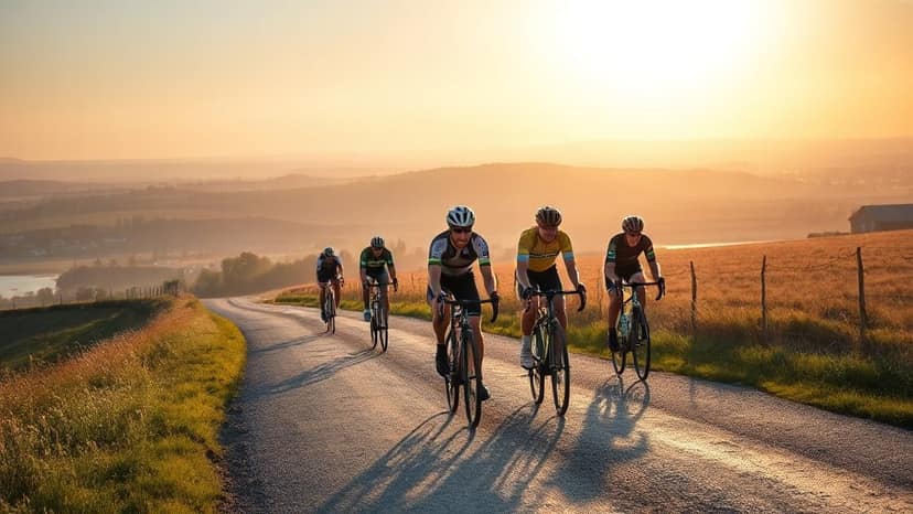 Rügen Challenge: cycling race at Sellin, Germany