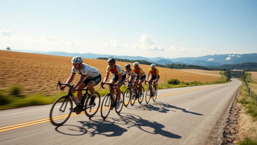 Six Gap Century Three Gap Fifty Bike Ride: cycling race at Dahlonega Georgia, United States