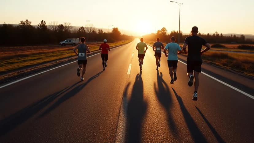 Three Hearts Marathon: running race at Radenci, Slovenia