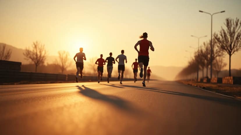 TUI Cyprus Marathon: running race at Yeri, Cyprus