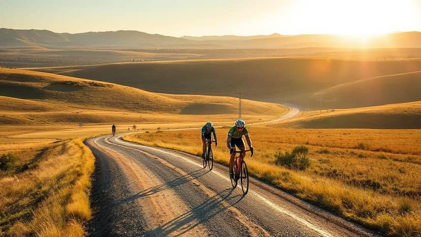 UCI Gravelista: cycling race at Beechworth VIC, Australia