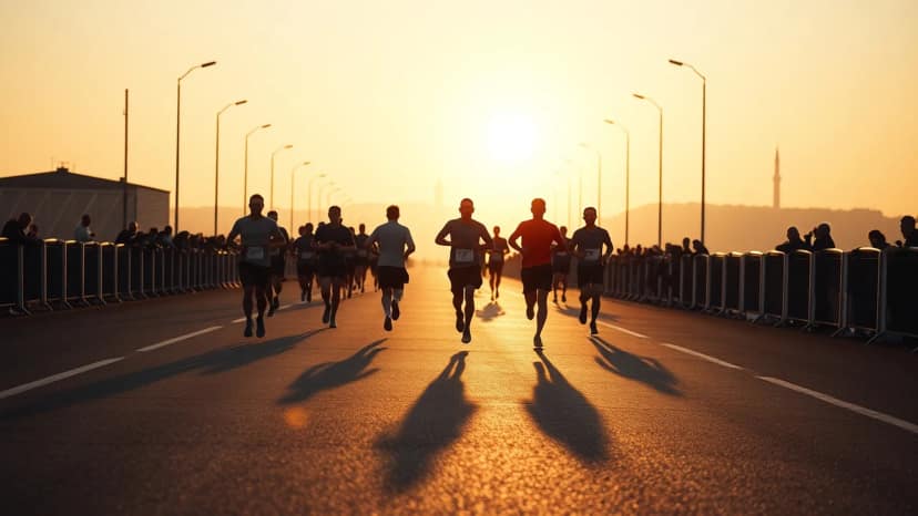 Venicemarathon: running race at Venice, Italy